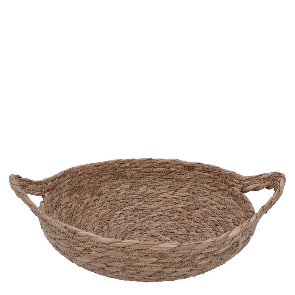 Gisela Graham Basket Natural Woven Bowl with Handles